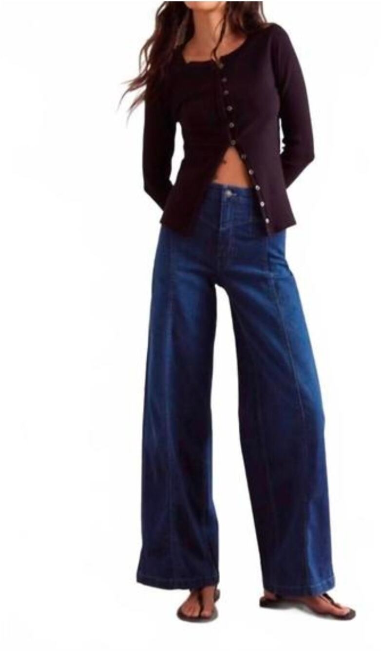 NWT Free People We The Free Libre Wide-Leg Jeans 24